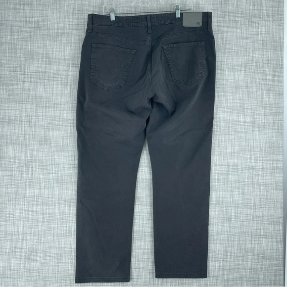 Ag Adriano Goldschmied Jeans Mens Size 38x32 The Graduate Charcoal 2595 - Picture 11 of 13